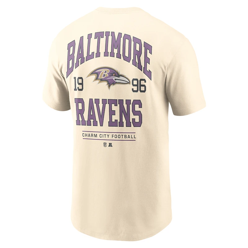 T-shirt Nike Freestyle Essential naturel pour homme, Baltimore Ravens