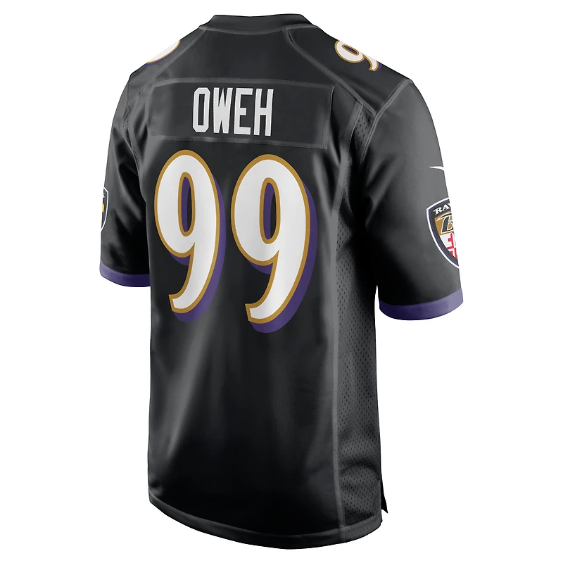 Men's Nike Odafe Oweh Black Baltimore Ravens Alternate Game Jersey