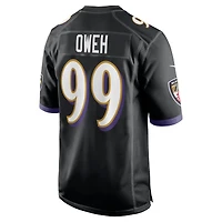 Men's Nike Odafe Oweh Black Baltimore Ravens Alternate Game Jersey