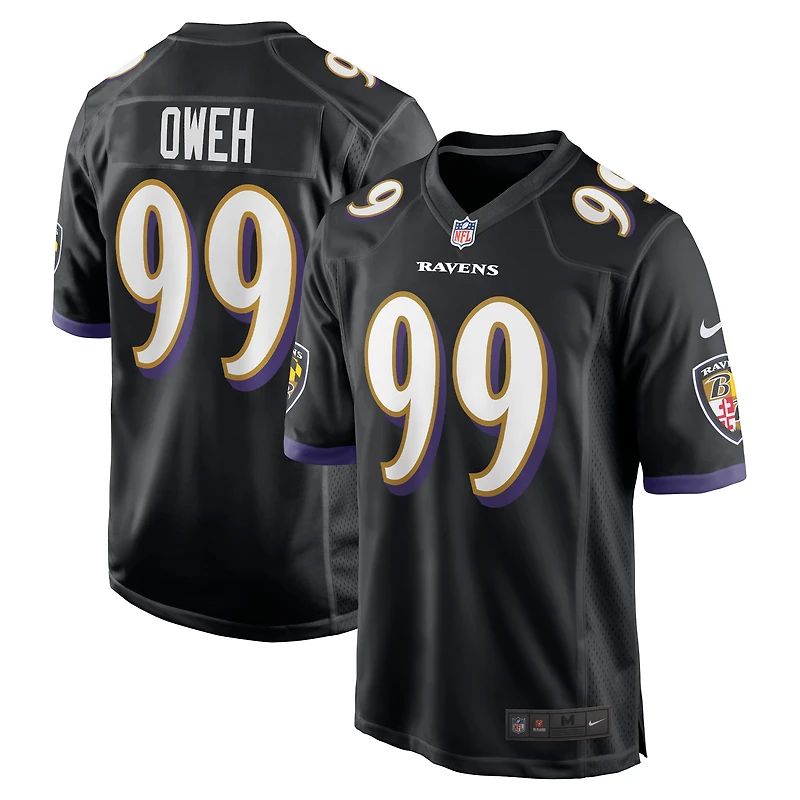 Men's Nike Odafe Oweh Black Baltimore Ravens Alternate Game Jersey