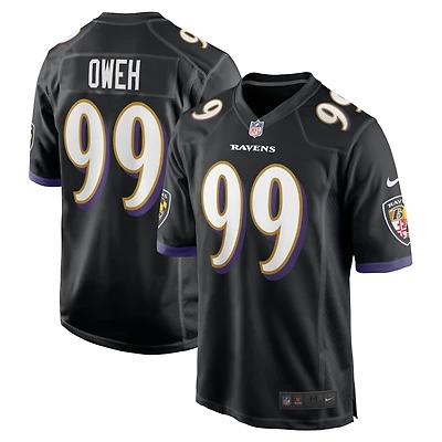 Men's Nike Odafe Oweh Black Baltimore Ravens Alternate Game Jersey