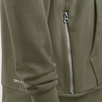 Sweat à capuche Nike Olive Baltimore Ravens 2025 Salute to Service Sideline Standard Issue Dri-FIT pour homme