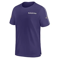 T-shirt Nike violet Baltimore Ravens 2024 Sideline Coach UV Performance pour homme