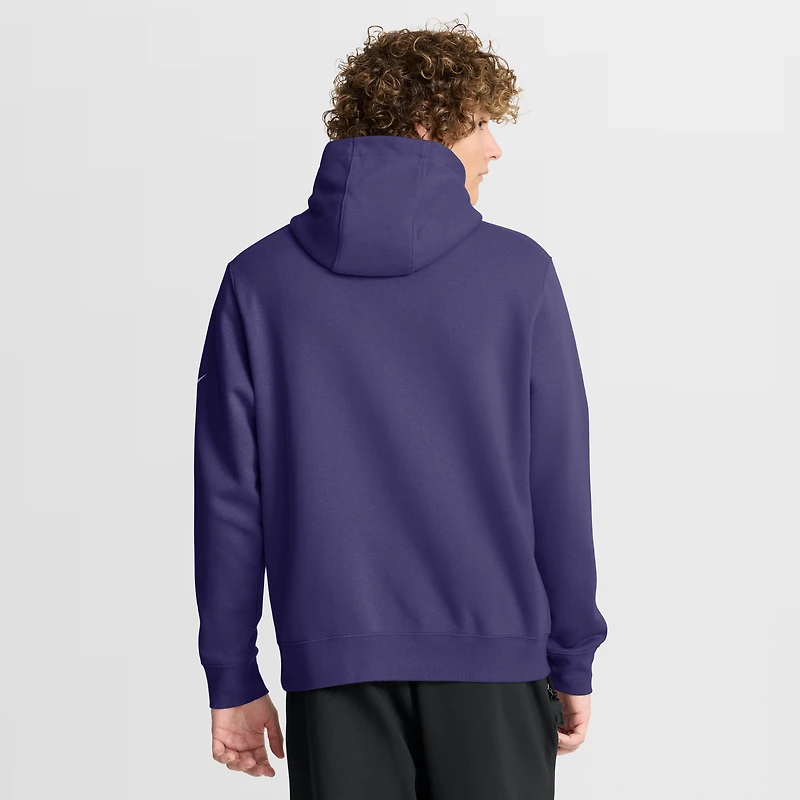 Men's Nike Purple Baltimore Ravens Busted Play Club Fleece Pullover Hoodie