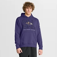 Sweat à capuche Nike violet Baltimore Ravens Busted Play Club en polaire pour homme