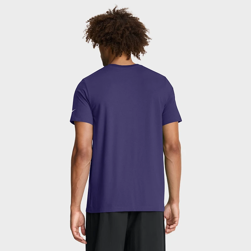 T-shirt Nike violet pour homme Baltimore Ravens Favorable Timeline Tri-Blend