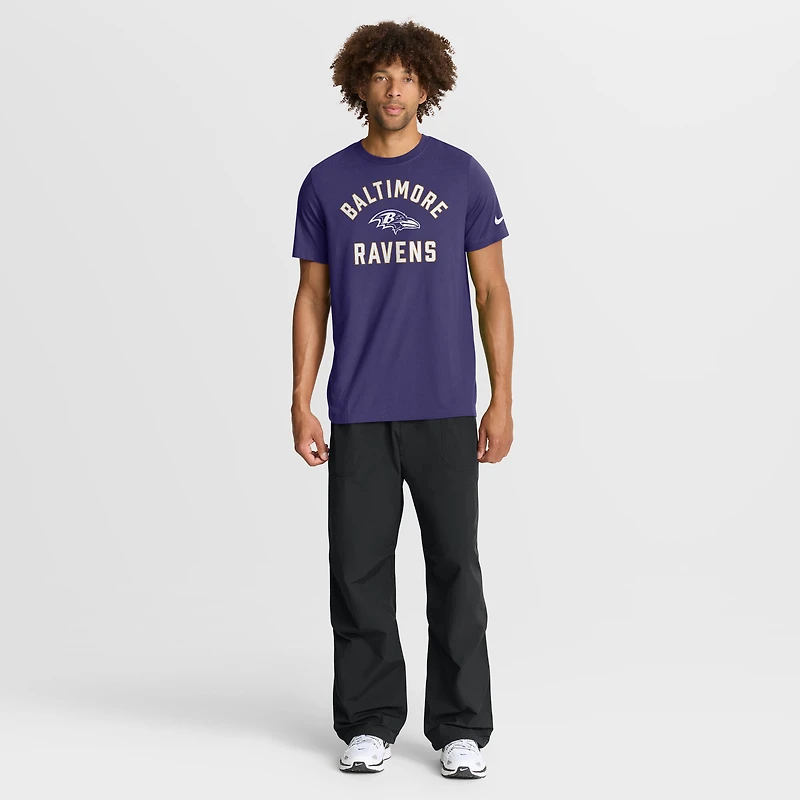 Men's Nike Purple Baltimore Ravens Favorable Timeline Tri-Blend T-Shirt