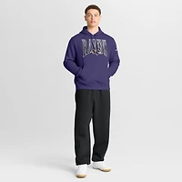 Sweat à capuche en polaire Nike violet Baltimore Ravens Full Blitz Club pour homme