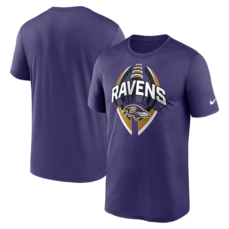 T-shirt Nike violet pour homme, Legend Icon Performance des Baltimore Ravens