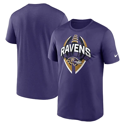 T-shirt Nike violet pour homme, Legend Icon Performance des Baltimore Ravens