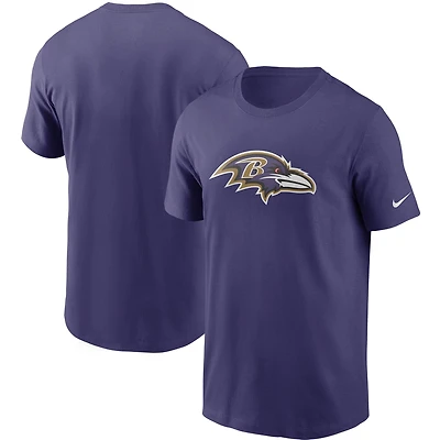 T-shirt violet avec logo principal des Ravens de Baltimore pour homme