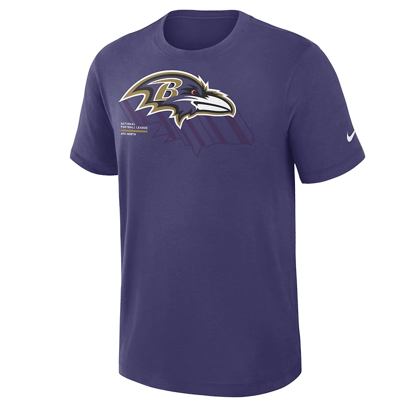 T-shirt Nike violet Baltimore Ravens Primetime Slub Dri-FIT pour homme