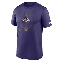 Men's Nike Purple Baltimore Ravens Primetime Legend Icon Performance T-Shirt