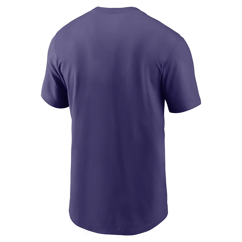 T-shirt Nike violet Baltimore Ravens Primetime Local Essential pour homme