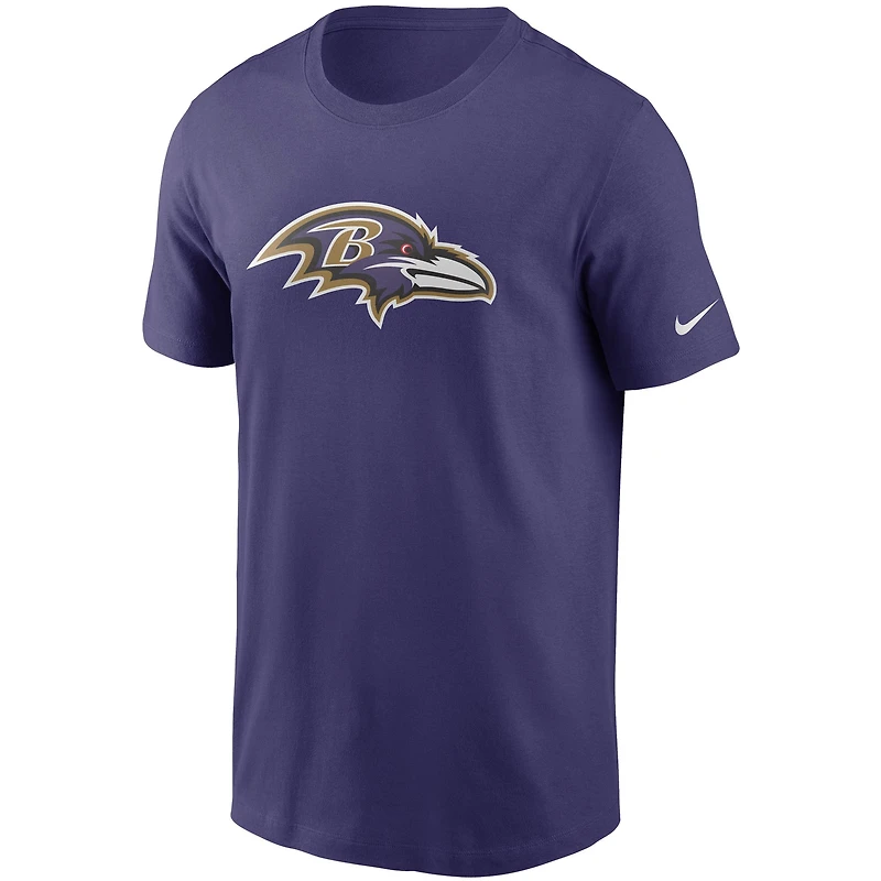 Men's Nike Purple Baltimore Ravens Primetime Logo Essential T-Shirt