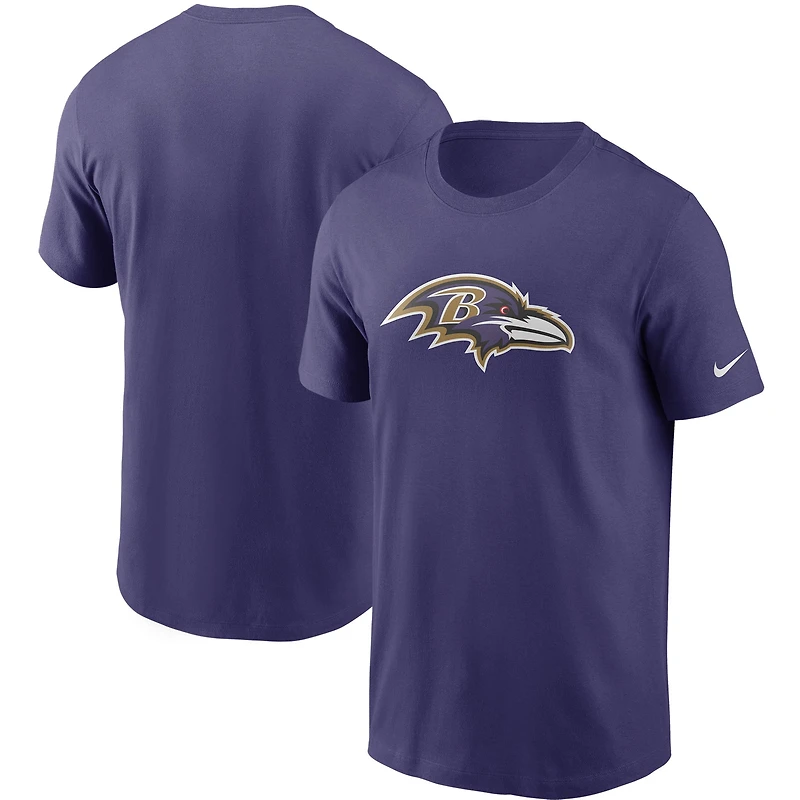 Men's Nike Purple Baltimore Ravens Primetime Logo Essential T-Shirt