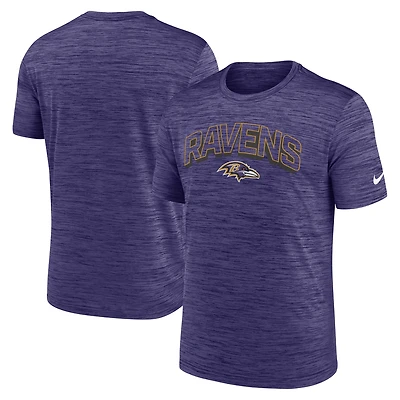 T-shirt Nike Velocity Performance violet pour homme des Baltimore Ravens