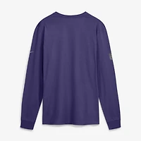 Men's Nike Purple Baltimore Ravens Sideline Bold Arch Star Dri-FIT Long Sleeve T-Shirt