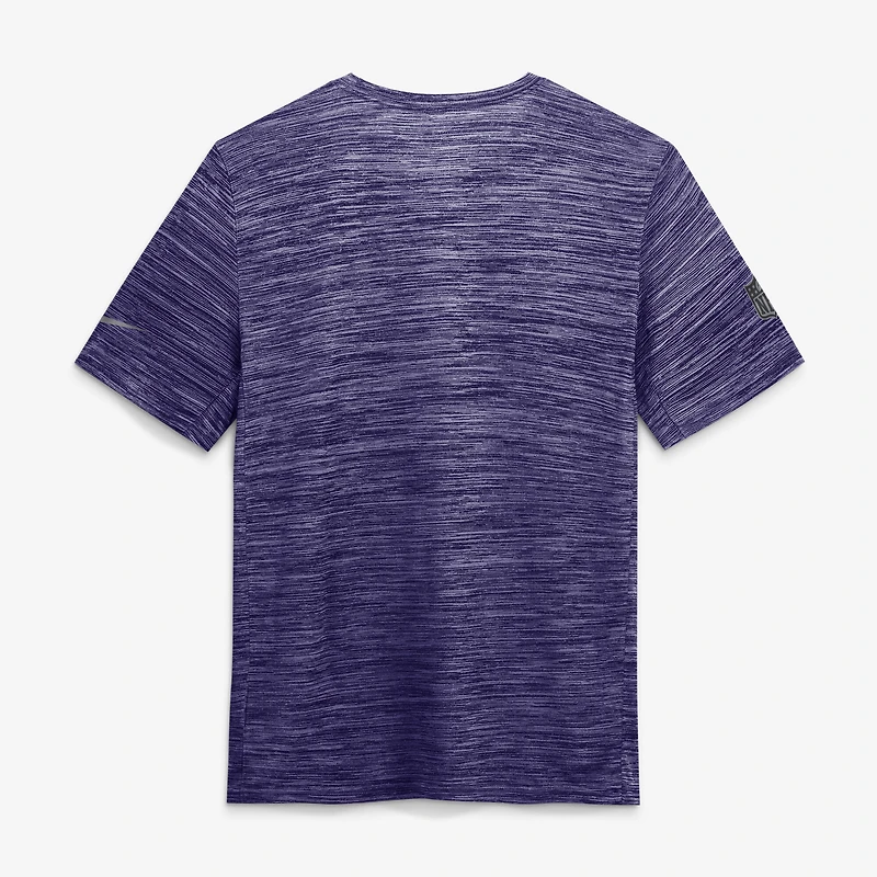 Men's Nike Purple Baltimore Ravens Sideline Double Covered Dri-FIT Velocity T-Shirt