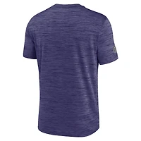 T-shirt Nike violet Baltimore Ravens Sideline Double Covered Dri-FIT Velocity pour homme