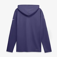 Men's Nike Purple Baltimore Ravens Sideline Dri-FIT Long Sleeve Hooded T-Shirt