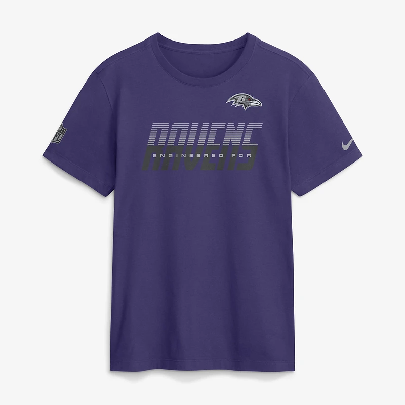 Men's Nike Purple Baltimore Ravens Sideline Dri-FIT T-Shirt