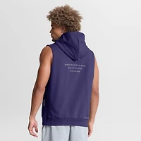 Sweat à capuche sans manches Nike Baltimore Ravens Sideline Standard Issue Dri-FIT violet pour homme