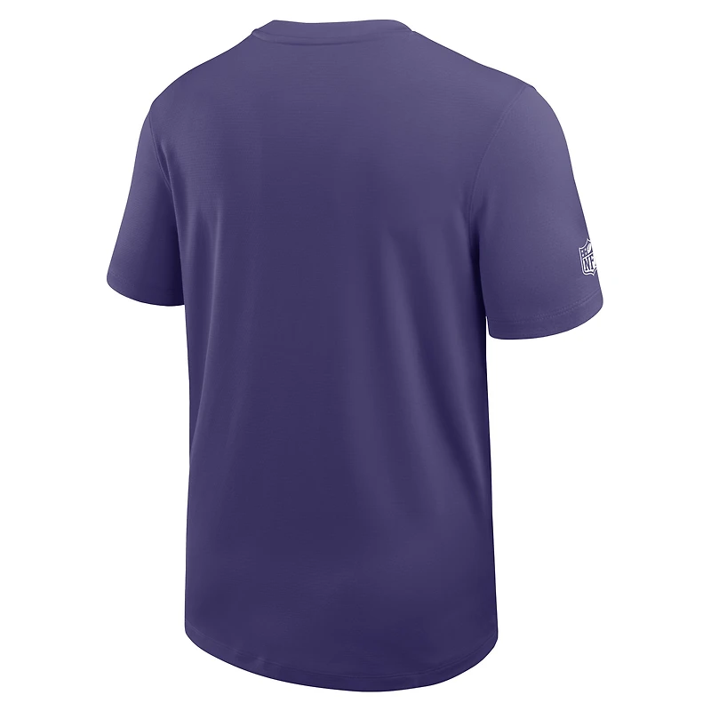 Men's Nike Purple Baltimore Ravens Sideline UV Performance Coach Shirt
