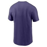 T-shirt essentiel Nike violet Baltimore Ravens Team Wordmark pour hommes