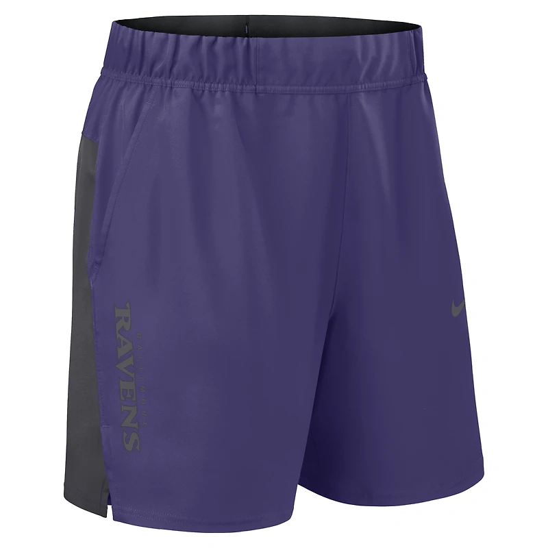 Men's Nike Purple Baltimore Ravens Woven Victory Dri-FIT Shorts