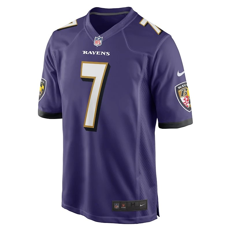 Maillot de joueur jeu Nike Rashod Bateman violet Baltimore Ravens pour hommes