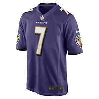 Maillot de joueur jeu Nike Rashod Bateman violet Baltimore Ravens pour hommes