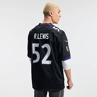 Maillot de match alternatif Nike Ray Lewis noir des Ravens Baltimore, joueur retraité