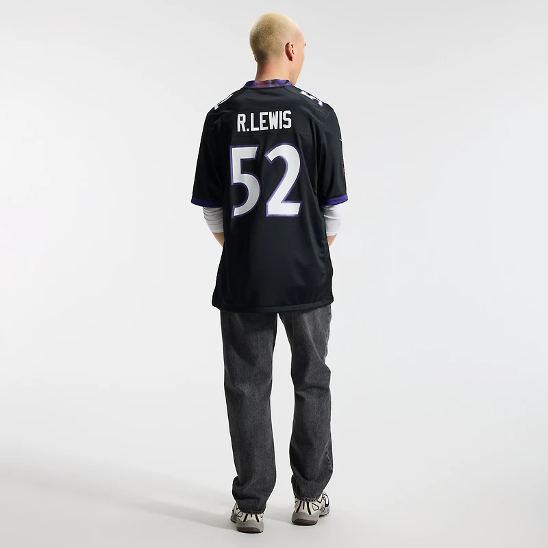 Men's Nike Ray Lewis Black Baltimore Ravens Alternate Retired Player Game Jersey