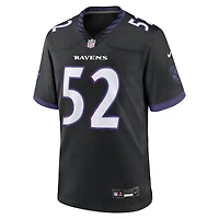 Men's Nike Ray Lewis Black Baltimore Ravens Alternate Retired Player Game Jersey