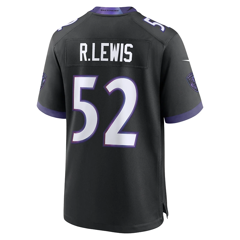 Men's Nike Ray Lewis Black Baltimore Ravens Alternate Retired Player Game Jersey