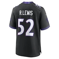 Men's Nike Ray Lewis Black Baltimore Ravens Alternate Retired Player Game Jersey