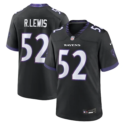 Men's Nike Ray Lewis Black Baltimore Ravens Alternate Retired Player Game Jersey