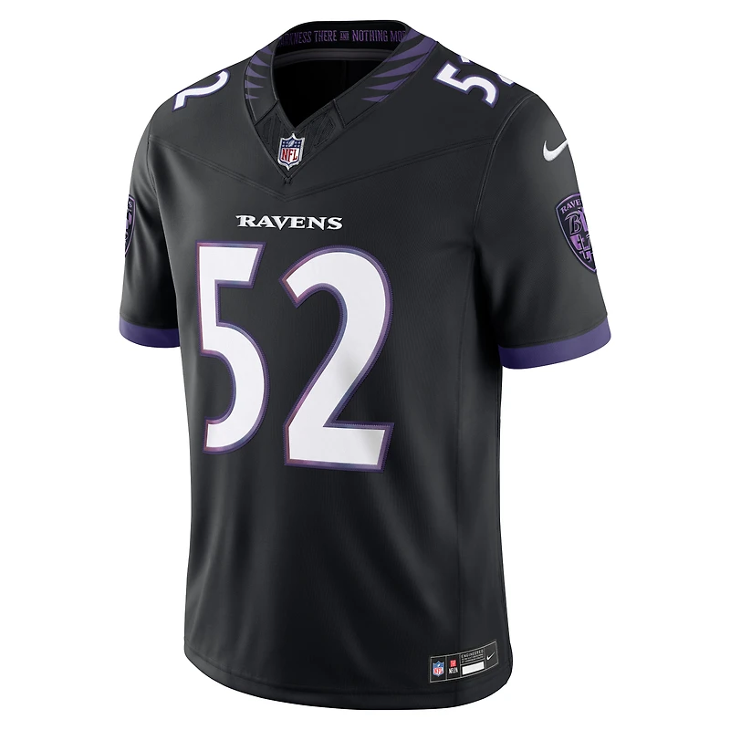 Maillot Nike Ray Lewis violet Baltimore Ravens Vapor F.U.S.E. pour homme, édition limitée et cousue, retiré du marché
