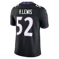 Men's Nike Ray Lewis Black Baltimore Ravens Alternate Vapor F.U.S.E. Stitched Retired Player Limited Jersey
