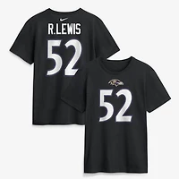 Men's Nike Ray Lewis Black Baltimore Ravens Retired Name & Number T-Shirt
