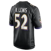 Maillot Nike Ray Lewis noir pour homme, joueur retraité des Baltimore Ravens, match alternatif
