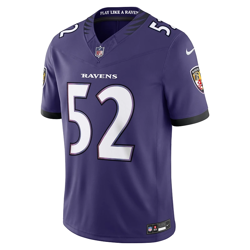 Men's Nike Ray Lewis Purple Baltimore Ravens Vapor F.U.S.E. Stitched Retired Limited Jersey