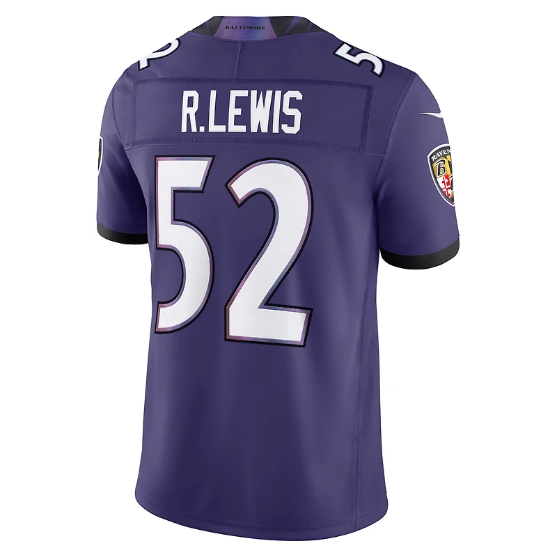 Men's Nike Ray Lewis Purple Baltimore Ravens Vapor F.U.S.E. Stitched Retired Limited Jersey