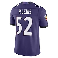 Men's Nike Ray Lewis Purple Baltimore Ravens Vapor F.U.S.E. Stitched Retired Limited Jersey