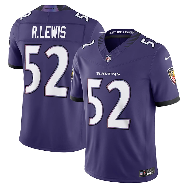 Men's Nike Ray Lewis Purple Baltimore Ravens Vapor F.U.S.E. Stitched Retired Limited Jersey