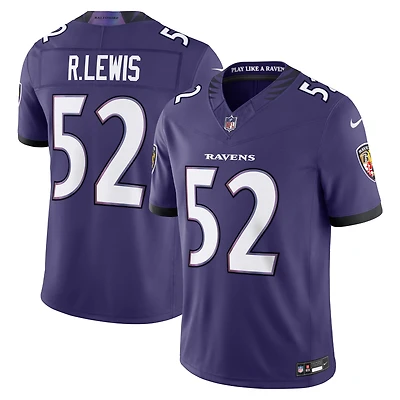 Men's Nike Ray Lewis Purple Baltimore Ravens Vapor F.U.S.E. Stitched Retired Limited Jersey
