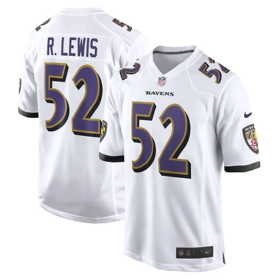 Maillot de match joueur retraité Nike Ray Lewis des Baltimore Ravens pour homme, blanc