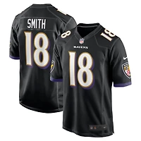 Men's Nike Roquan Smith Black Baltimore Ravens Alternate Game Jersey