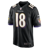 Men's Nike Roquan Smith White Baltimore Ravens  Game Jersey